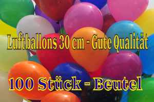 Luftballons 30 cm, Gute Qualität, 100 Stück