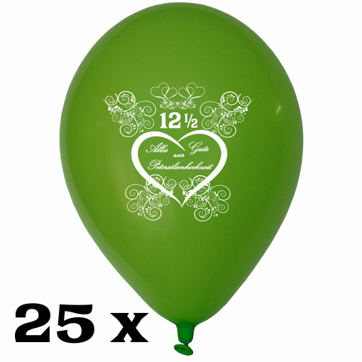 Luftballons-Alles-Gute-zur-Petersilienhochzeit-gruen-30-cm-25-Stueck