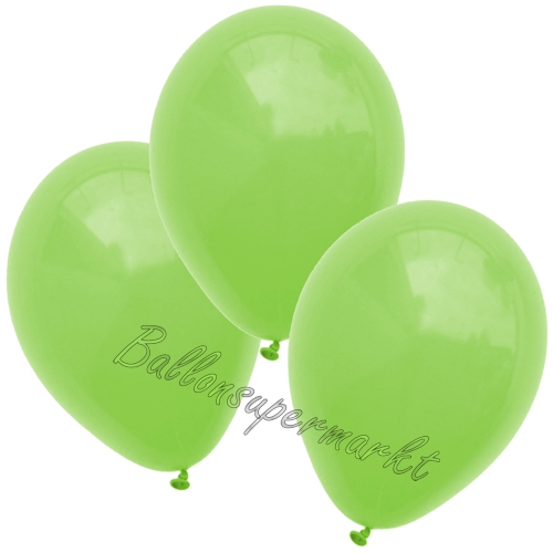 Luftballons-Apfelgruen-25-cm-Ballons-aus-Natur-Latex-zur-Dekoration-3er