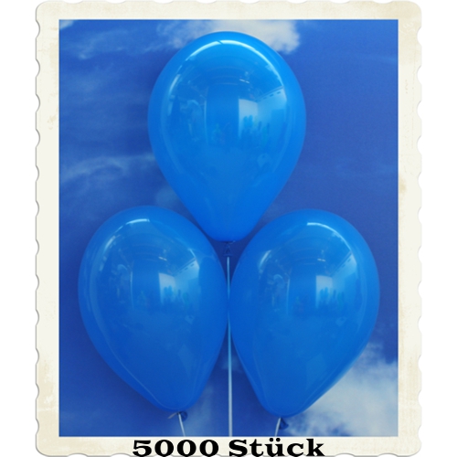 Luftballons aus Natur-Latex, 30 cm, Blau, gute Qualität