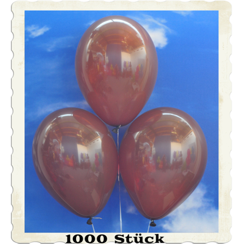 Luftballons aus Natur-Latex, 30 cm, Braun, gute Qualität