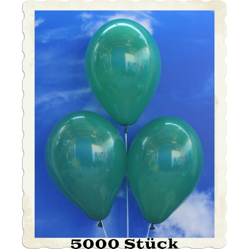 Luftballons aus Natur-Latex, 30 cm, Dunkelgruen, gute Qualität
