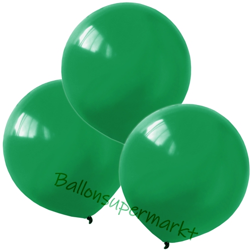Luftballons-Dunkelgrün-40-cm-rund-Ballons-aus-Natur-Latex-zur-Dekoration-3er
