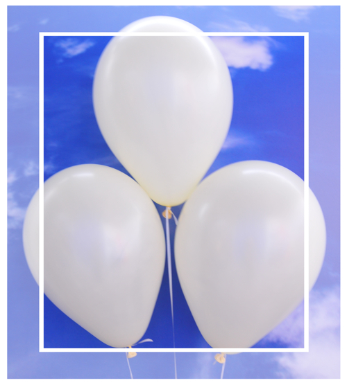 Luftballons-Elfenbein, 28-30 cm, preiswert und günstig