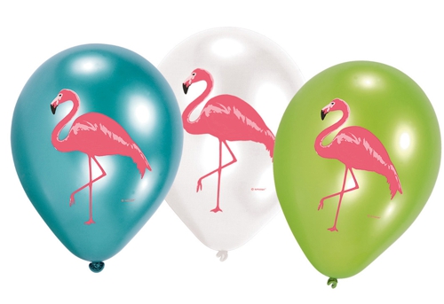 Luftballons-Flamingo-6-Stueck-Latexballons-Flamingo-Partydekoration-Geburtstag-Mottoparty-Flamingos