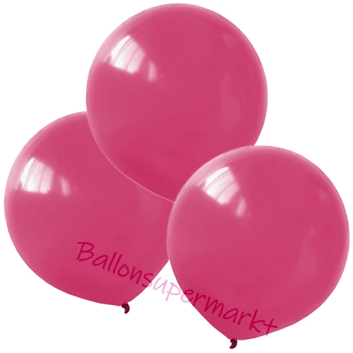 Luftballons-Fuchsia-40-cm-rund-Ballons-aus-Natur-Latex-zur-Dekoration-3er