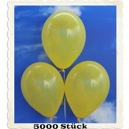 Luftballons aus Natur-Latex, 30 cm, Gelb, gute Qualität