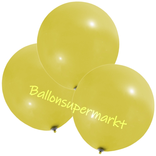 Luftballons-Gelb-48-51-cm-rund-Ballons-aus-Natur-Latex-zur-Dekoration-3er