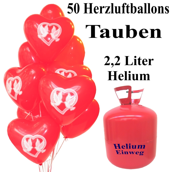 Herzluftballons-mit-Tauben-Helium-Einweg