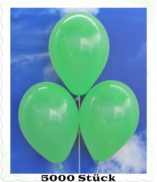 Luftballons aus Natur-Latex, 30 cm, Mintgrün, gute Qualität
