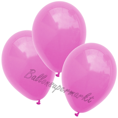Luftballons-Pink-25-cm-Ballons-aus-Natur-Latex-zur-Dekoration-3er