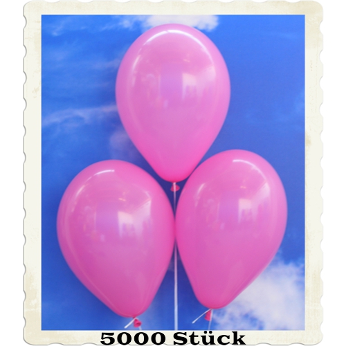 Luftballons aus Natur-Latex, 30 cm, Pink, gute Qualität