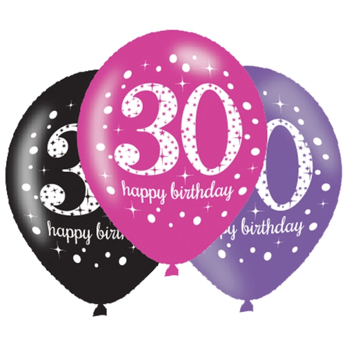 Luftballons-Pink-Celebration-30-Latexballons-zum-30.-Geburtstag-6-Stueck