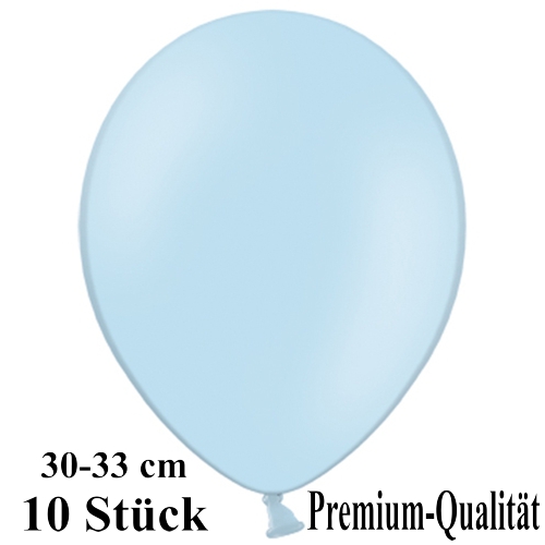 Luftballons-Premium-30-33-cm-babyblau-Latexballons-10-Stueck