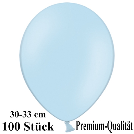 Luftballons-Premium-30-33-cm-babyblau-Latexballons-100-Stueck