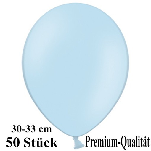Luftballons-Premium-30-33-cm-babyblau-Latexballons-50-Stueck