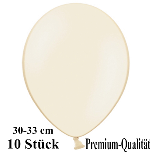 Luftballons-Premium-30-33-cm-elfenbein-Latexballons-10-Stueck