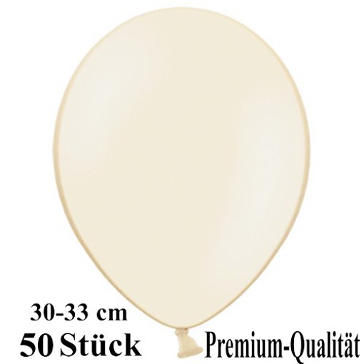 Luftballons-Premium-30-33-cm-elfenbein-Latexballons-50-Stueck