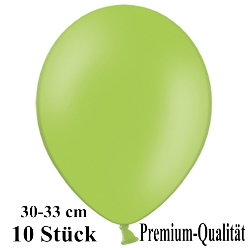 Luftballons-Premium-30-33-cm-hellgruen-Latexballons-10-Stueck
