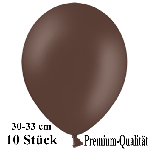 Luftballons-Premium-30-33-cm-kakaobraun-Latexballons-10-Stueck