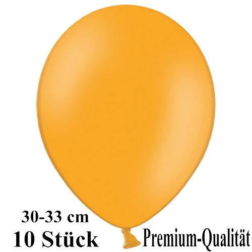 Luftballons-Premium-30-33-cm-mandarin-orange-Latexballons-10-Stueck