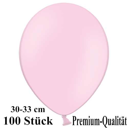 Luftballons-Premium-30-33-cm-rosa-Latexballons-100-Stueck