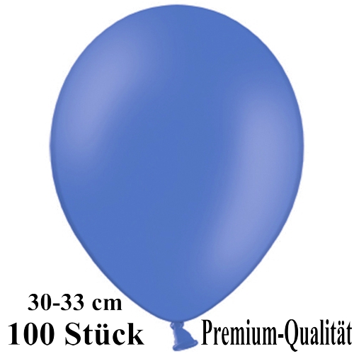 Luftballons-Premium-30-33-cm-ultramarin-Latexballons-100-Stueck