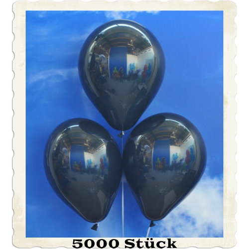 Luftballons aus Natur-Latex, 30 cm, Schwarz, gute Qualität