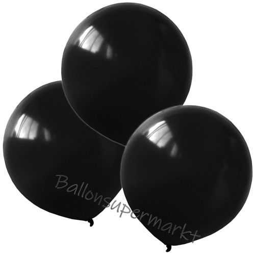 Luftballons-Schwarz-40-cm-rund-Ballons-aus-Natur-Latex-zur-Dekoration-3er