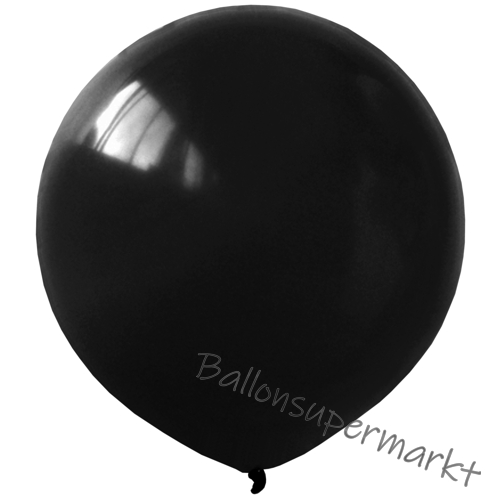 Luftballons-Schwarz-40-cm-rund-Ballons-aus-Natur-Latex-zur-Dekoration