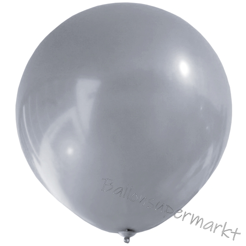 Luftballons-Silber-48-51-cm-rund-Ballons-aus-Natur-Latex-zur-Dekoration