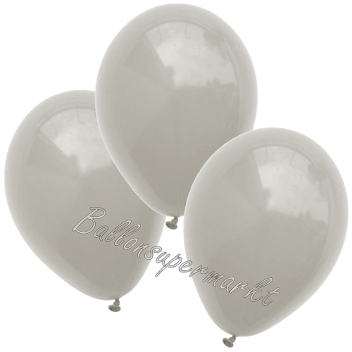 Luftballons-Silbergrau-25-cm-Ballons-aus-Natur-Latex-zur-Dekoration-3er