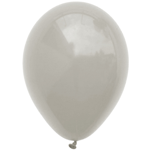 Luftballons-Silbergrau-25-cm-Ballons-aus-Natur-Latex-zur-Dekoration