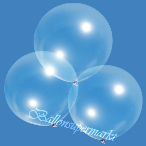 Luftballons-Transparent-40-cm-Dekoration-Ballon-Explosion-Popping-Balloon-Konfettiluftballon-3er
