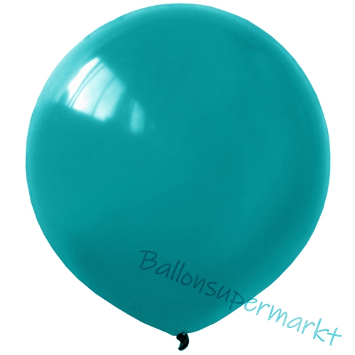 Luftballons-Türkis-40-cm-rund-Ballons-aus-Natur-Latex-zur-Dekoration