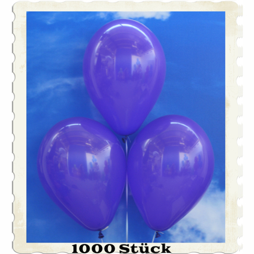 Luftballons aus Natur-Latex, 30 cm, Violett, gute Qualität