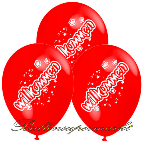 Luftballons-Willkommen-rot-3-Stueck