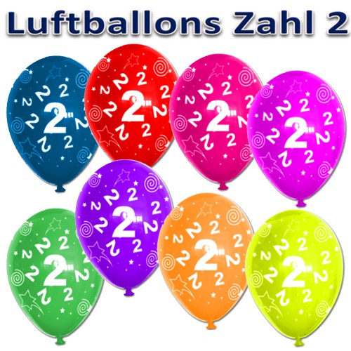 Luftballons-Zahl-2-zum-2.-Geburtstag-6-Stueck-bunte-Latexballons