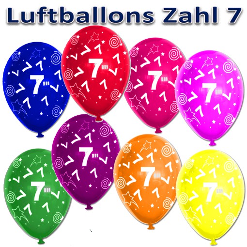 Luftballons-Zahl-7-zum-7.-Geburtstag-6-Stueck-bunte-Latexballons