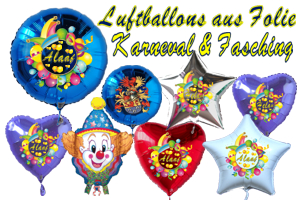 Luftballons-aus-Folie-zu-Karneval-und-Fasching-Fest-Partydekoration