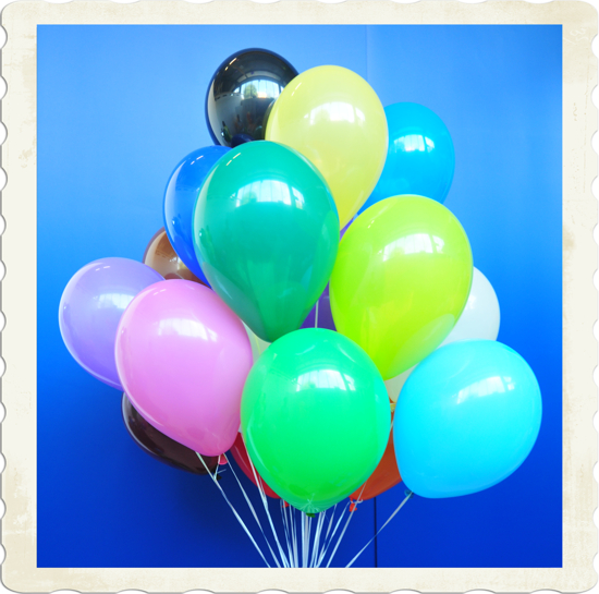 Luftballons aus Natur-Latex, 30 cm, Bunt gemischt, gute Qualität