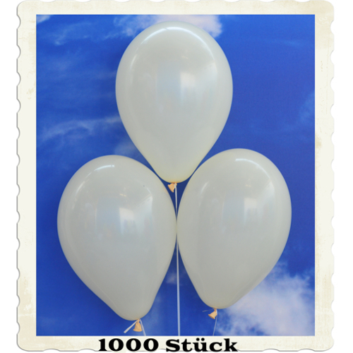 Luftballons aus Natur-Latex, 30 cm, Elfenbein, gute Qualität