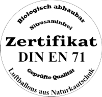 Luftballons mit Zertifikat biologisch abbaubar Naturkautschuklatex beste Qualitäten