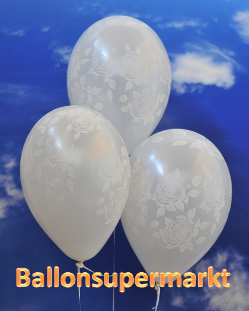 Luftballons-zur-Rosenhochzeit-Metallic-Weiss-10-Stueck