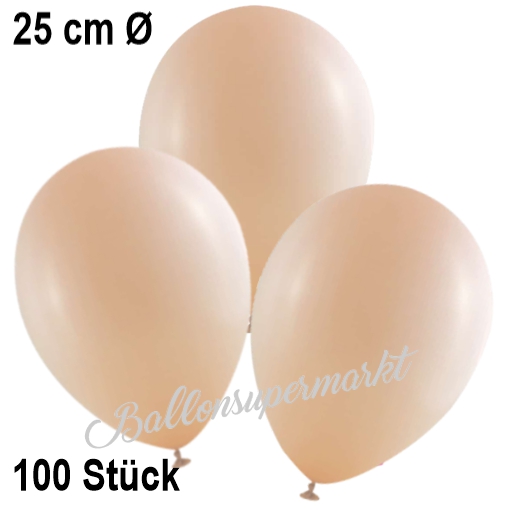 Luftballons-Pfirsich-25-cm-Ballons-aus-Natur-Latex-zur-Dekoration