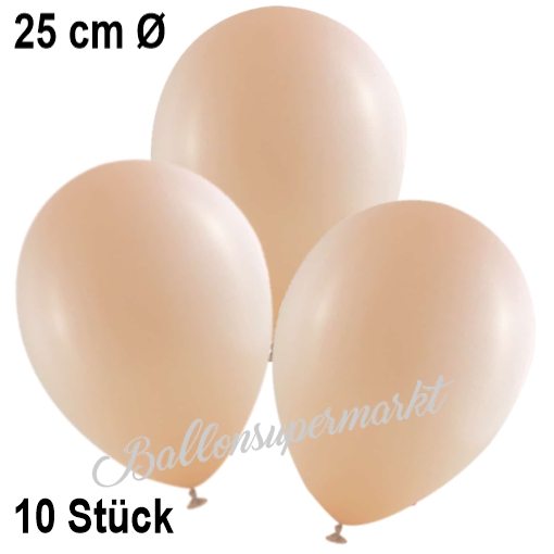 Luftballons-Peach-25-cm-Ballons-aus-Natur-Latex-zur-Dekoration