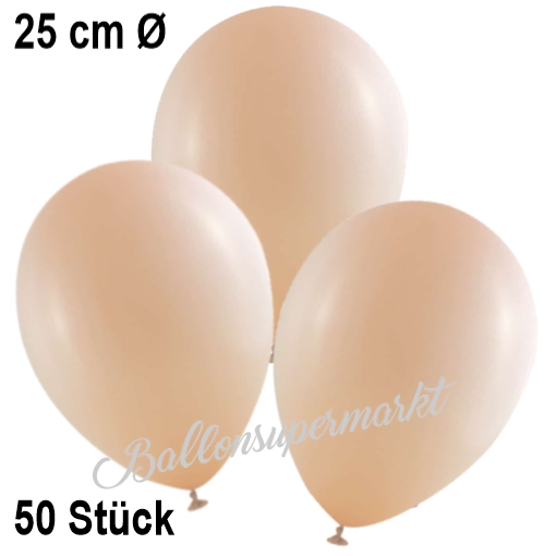 Luftballons-Peach-25-cm-Ballons-aus-Natur-Latex-zur-Dekoration