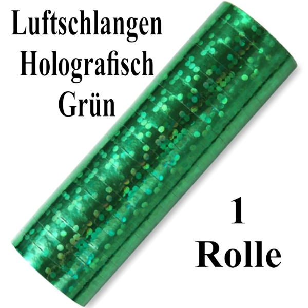 Grün-Metallic-Luftschlangen