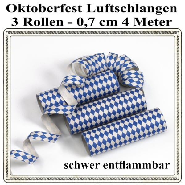 Flaggenkette Papier 4 m Gru/ß vom Oktoberfest schwer entflammbar Girlande