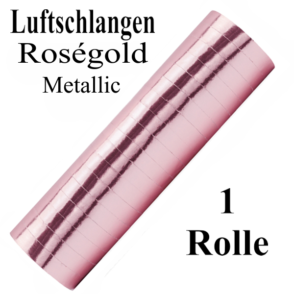 Rosegold-Metallic-Luftschlangen